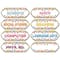 Ashley Productions Confetti Classroom Subjects Magnetic Die-Cut Timesavers &#x26; Labels, 6 Packs of 8